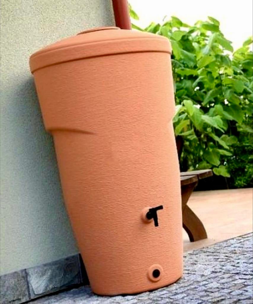 Regenton 270L terracotta, 150 liter of meer, Ophalen, Nieuw, Kunststof