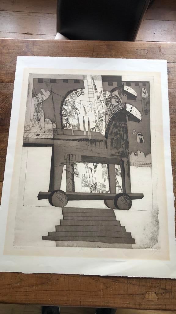 Oude zeefdruk, Ophalen of Verzenden