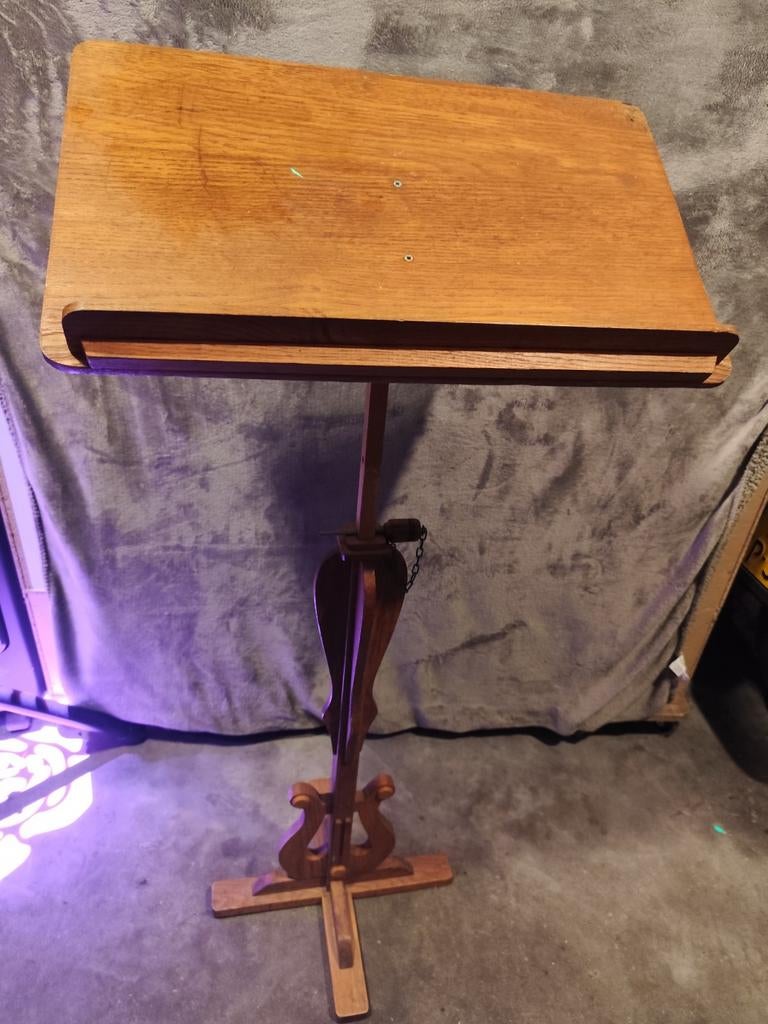 Houten lessenaar - Vintage muziekstandaard, Muziek en Instrumenten, Ophalen of Verzenden, Gebruikt, Muziekstandaard, Overige instrumenten