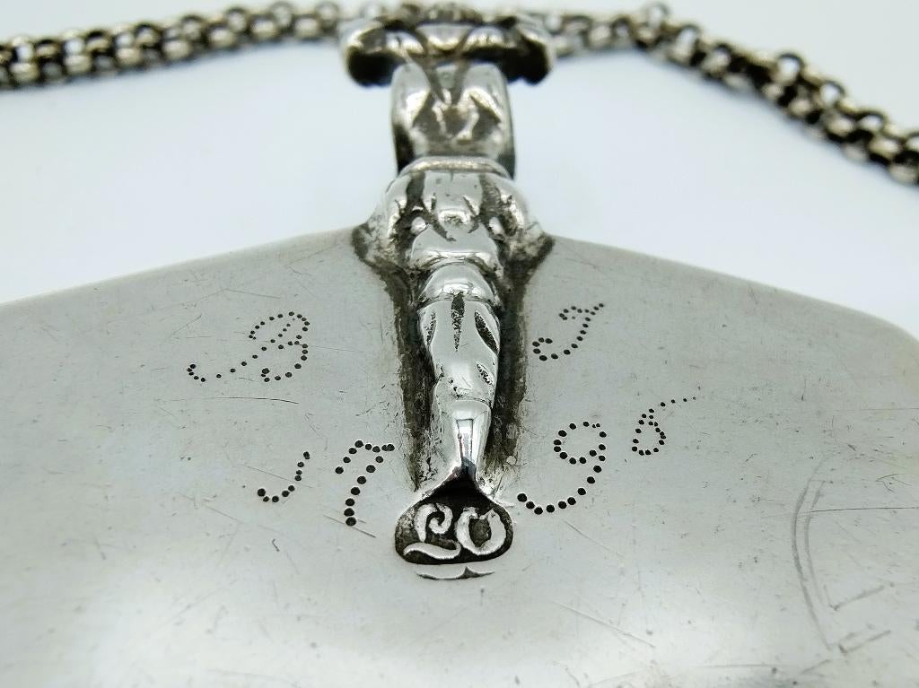 Zilveren tasbeugel, L. Oling, Leeuwarden, 1796, Antiek en Kunst, Antiek | Goud en Zilver, Verzenden, Zilver