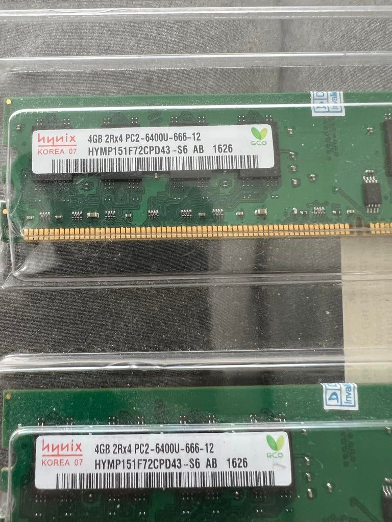 PC Geheugen Diversen - 7x 4GB DDR2 en DDR3 RAM, Computers en Software, RAM geheugen, Gebruikt, Ophalen of Verzenden, DDR2, Desktop