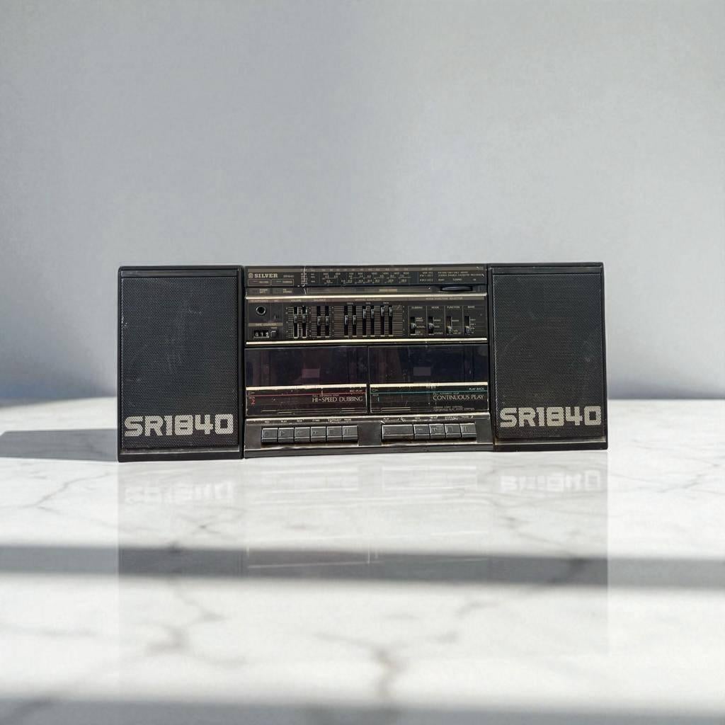 Vintage cassette radio boombox SR1840, Audio, Tv en Foto, Radio's, Ophalen