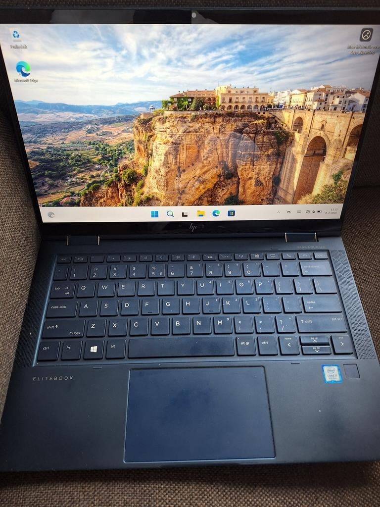 HP Laptop met Touchscreen en Oplader, Ophalen, Gebruikt, Qwerty, 8 GB
