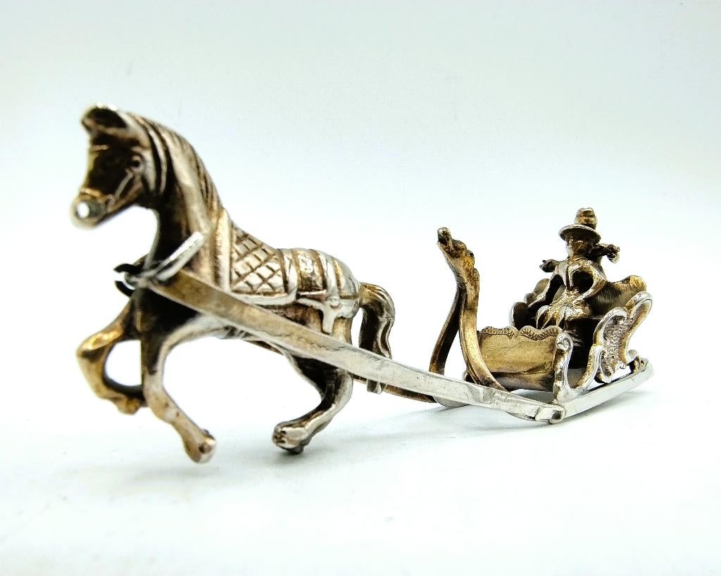 Zilveren miniatuur, J.S. Zwanenburg, Sneek, 1900, Verzenden, Zilver