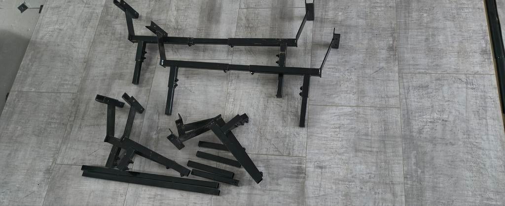 2x set uitschuifbare onderstellen voor bedbodem/ lattenbodem, Ophalen, Gebruikt, Eenpersoons