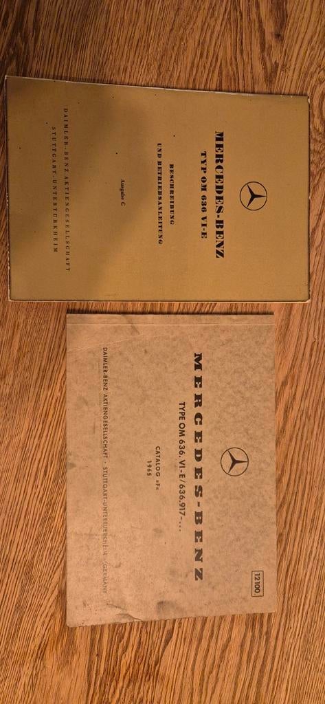 Mercedes OM 636 Handleiding en Catalogus Origineel, Ophalen of Verzenden