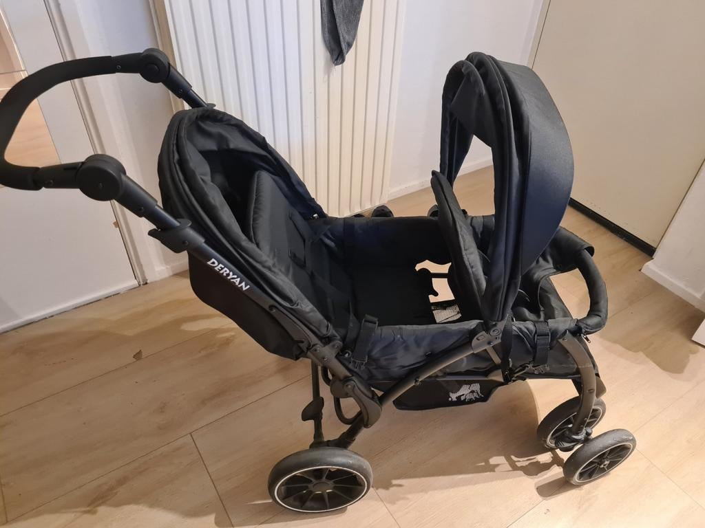 Deryan duo kinderwagen, Ophalen, Regenhoes