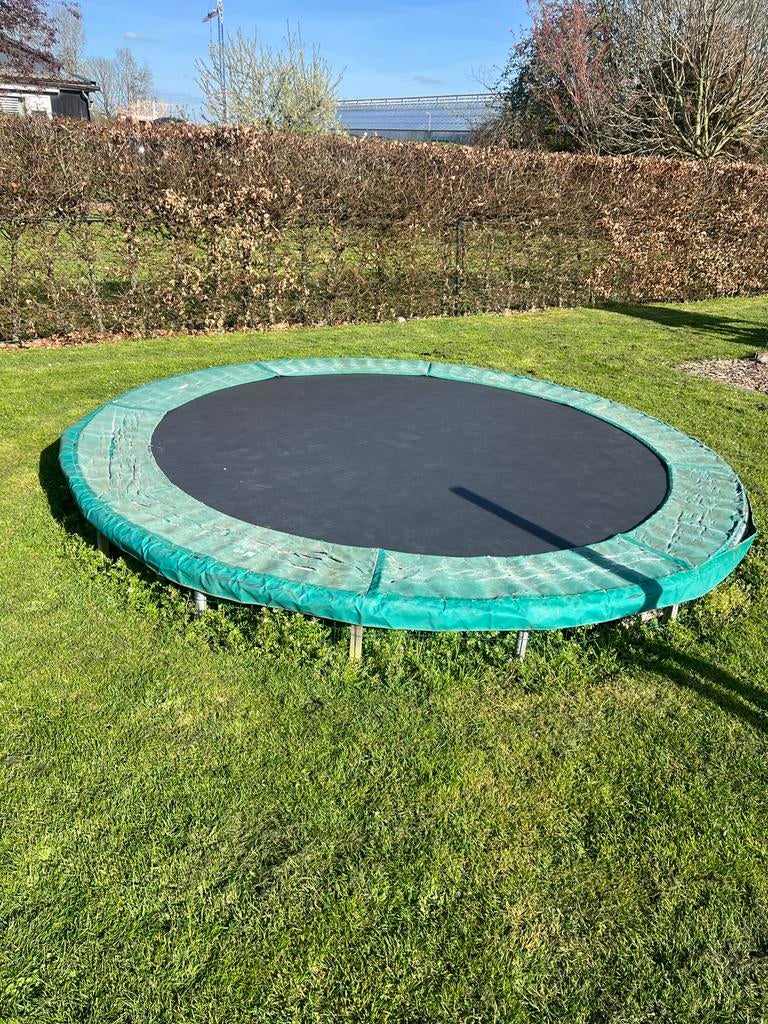 Trampoline Berg 366cm, Kinderen en Baby's, Speelgoed | Buiten | Trampolines, Ophalen, Gebruikt