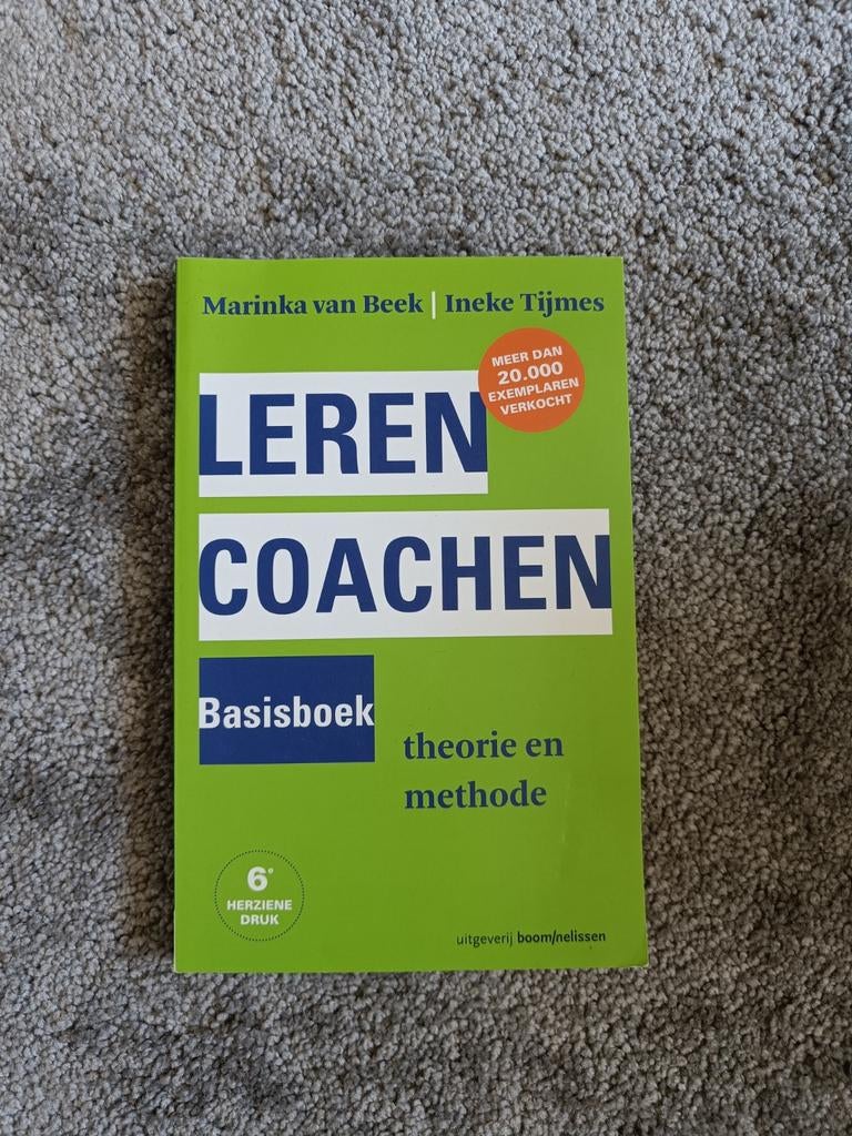Studieboek Leren Coachen - Zo goed als nieuw, Boeken, Ophalen of Verzenden, Zo goed als nieuw, HBO, Marinka van Beek, Ineke Tijmes