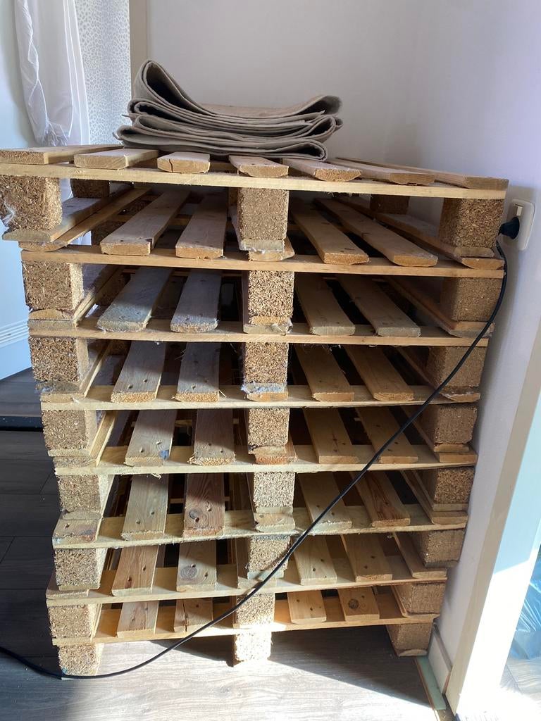 Pallets, Doe-het-zelf en Verbouw, Hout en Planken, Ophalen, Zo goed als nieuw