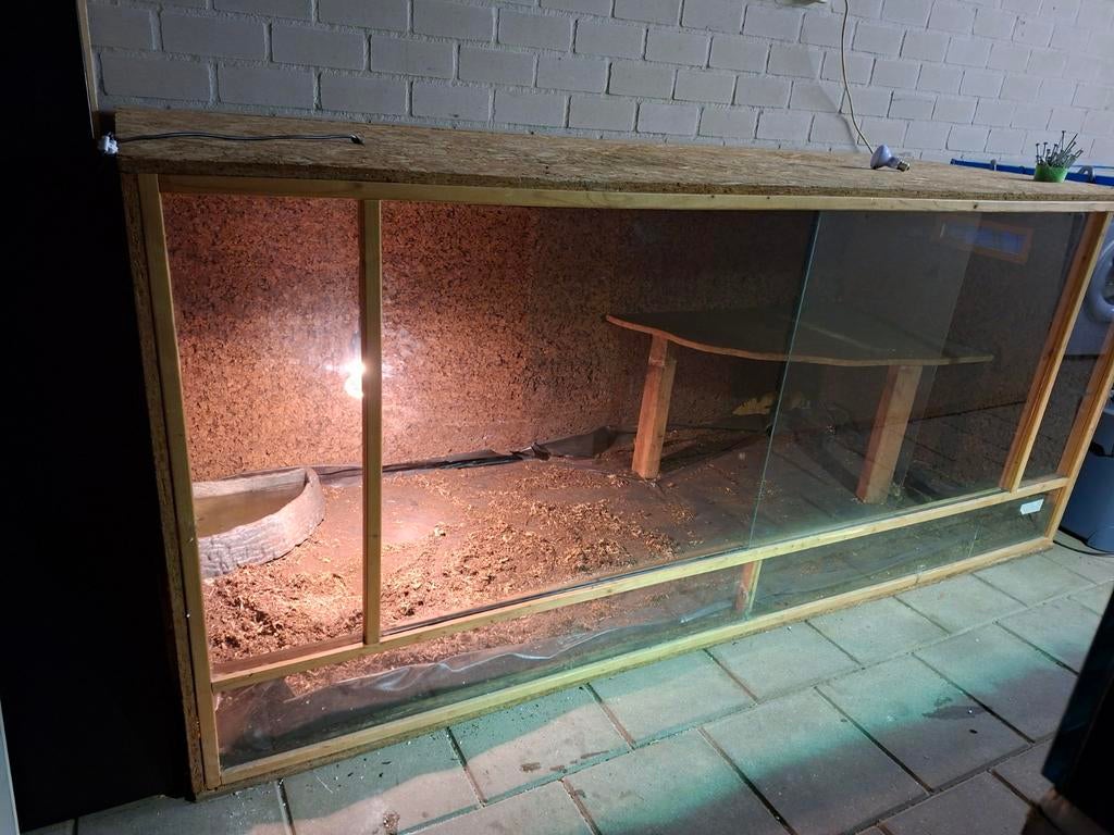 Groot terrarium! 210x100x100, Dieren en Toebehoren, Reptielen en Amfibieën | Toebehoren, Ophalen