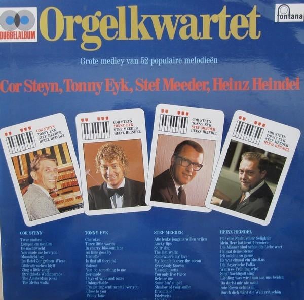 LP - Cor Steyn, Tonny Eyk, Stef Meeder, Heinz Heindel ‎– Org, Ophalen of Verzenden, 1960 tot 1980, Gebruikt, 12 inch