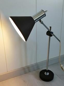 Aparte vintage bruine tafellamp van Herda uit de jaren 70, Huis en Inrichting, Lampen | Tafellampen, Vintage, Ophalen of Verzenden