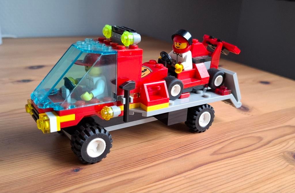 Lego System 1253 Formule 1 racewagen en transportvoertuig, Ophalen, Gebruikt, Complete set, Lego
