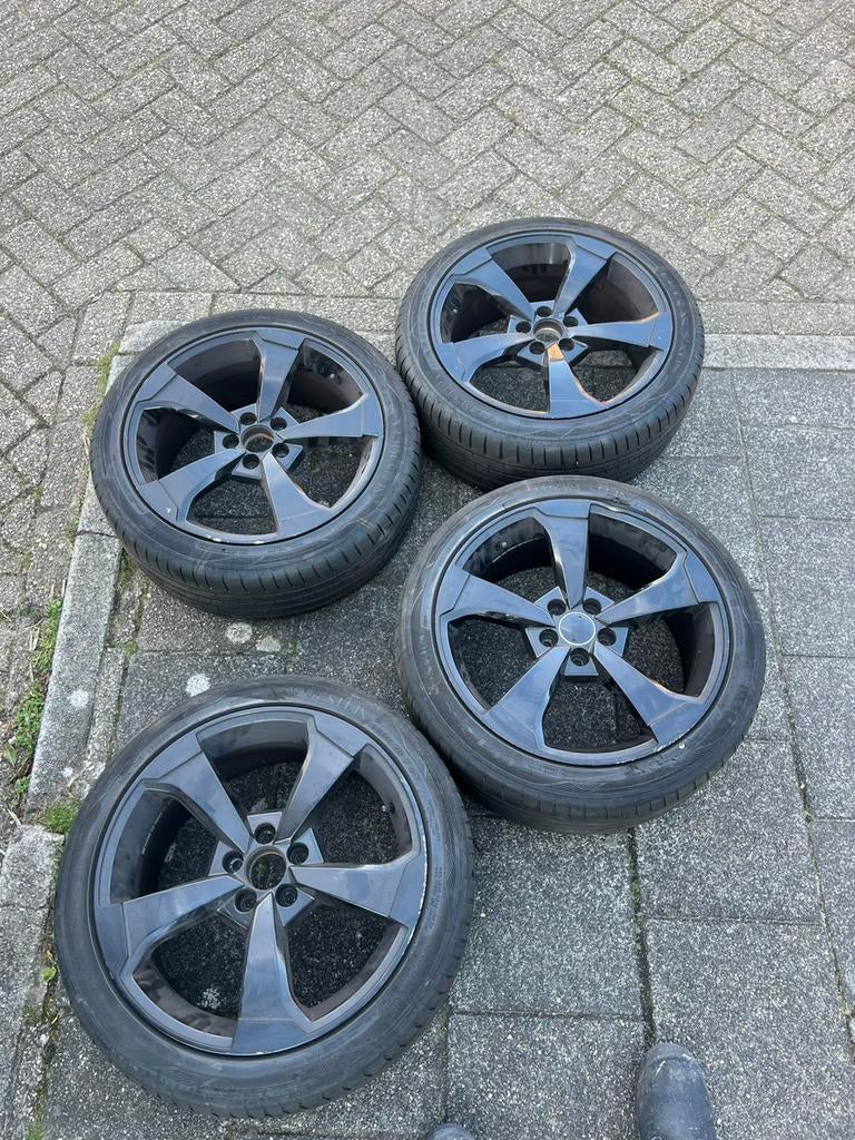 Audi Rotor velgen met Vredestein banden, Auto-onderdelen, Ophalen, Banden en Velgen, 17 inch, Personenwagen