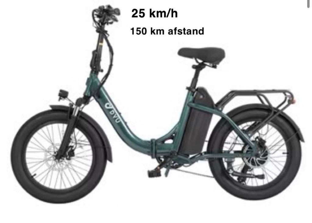 Elektrische vouwfiets - dyu d3f - C9 - A5 - opvouwbaar nieuw, Fietsen en Brommers, Fietsen | Vouwfietsen, Ophalen of Verzenden