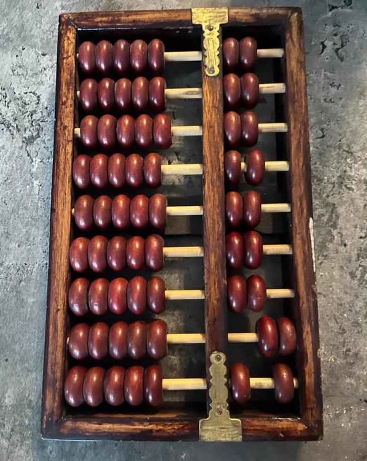 Chinees suanpan telraam red lion hout, Ophalen of Verzenden