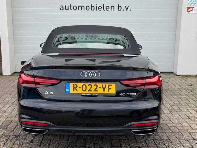 Audi A5 Cabriolet 40 TFSI Pro Line - Dealer onderhouden, Gebruikt, 4 stoelen, Zwart, Bedrijf