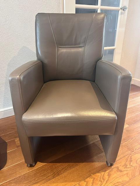 Eetkamer stoelen, Ophalen, Twee, Overige kleuren, Leer