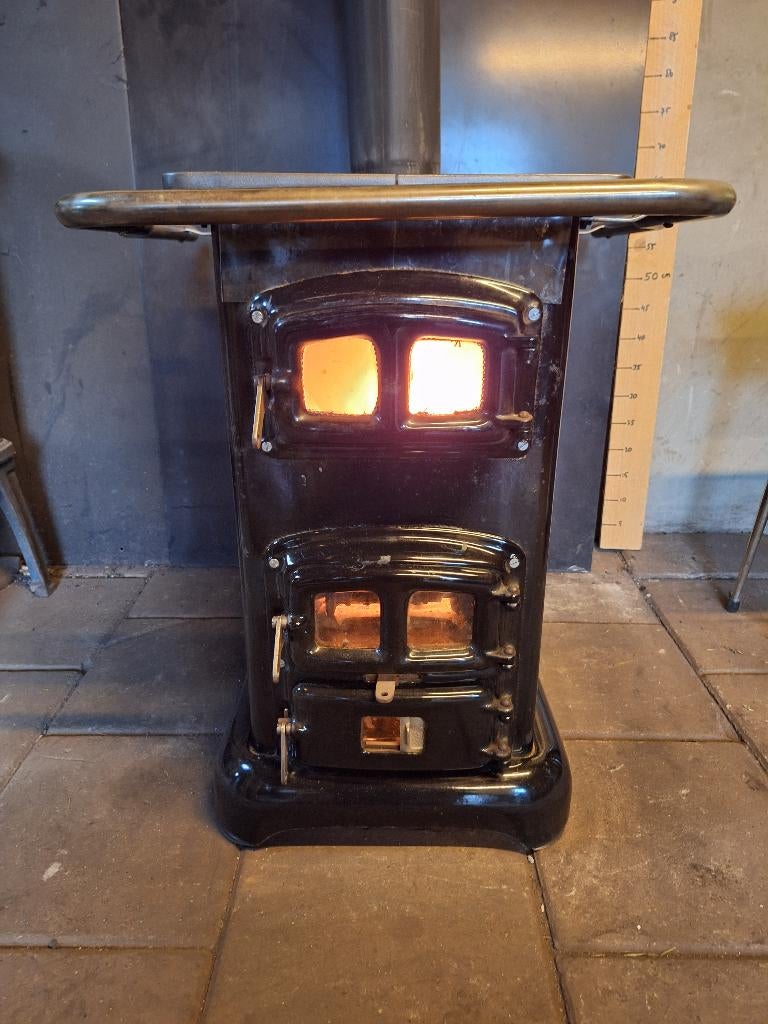 Prachtige Etna kookkachel houtkachel, Ophalen, Gebruikt, Houtkachel, Vrijstaand