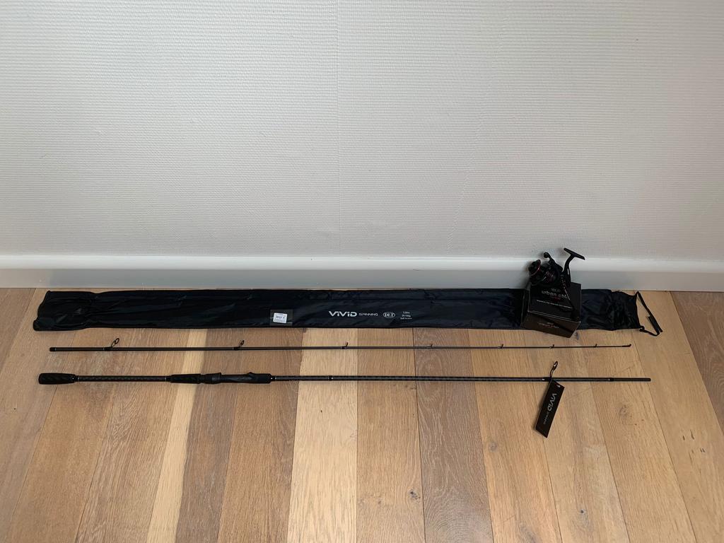 Nieuwe DLT Vivid spinhengel + DLT molen, 3.00m & 30-100 gr, Nieuw, Ophalen of Verzenden, Dlt, Dlt