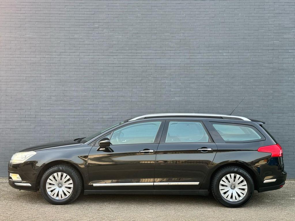 Citroen C5 Tourer 1.8 16V|NAVI|PSENSOR|AIRCO|CRUISE|INCL JAA, 125 pk, Gebruikt, 4 cilinders, Zwart