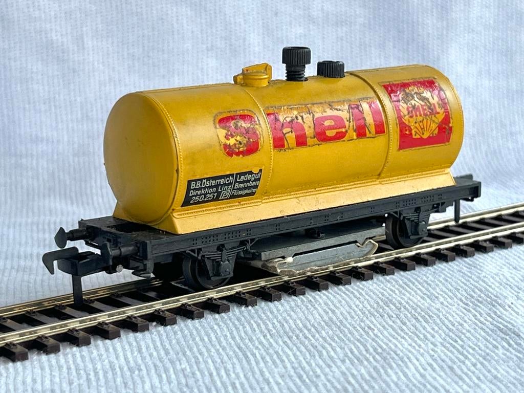 Liliput OBB Shell railreiniger H0, Gebruikt, Gelijkstroom, Wagon, Ophalen of Verzenden