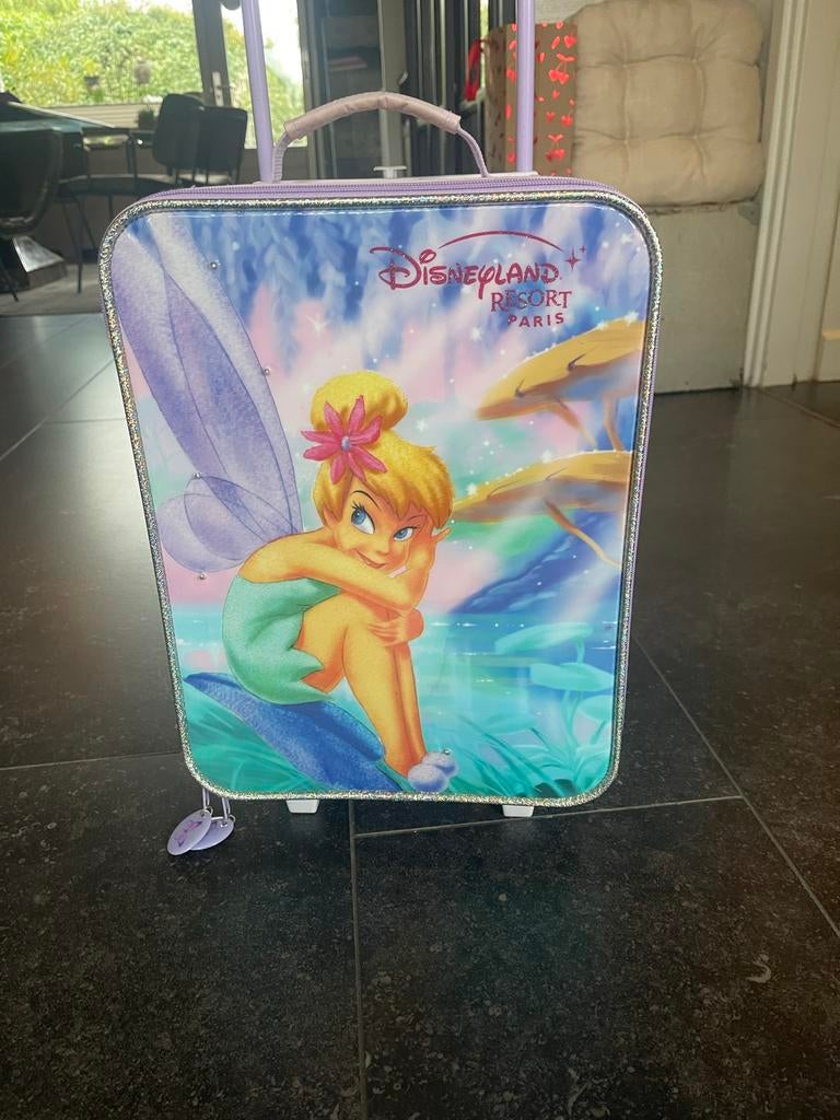 Disney Tinkerbell kinderkoffertje, Ophalen of Verzenden, Zo goed als nieuw, Paars