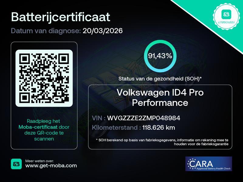Volkswagen ID.4 First Max 77 kWh | SOH 91% | Warmtepomp | Tr, Automaat, Gebruikt, 38 min, Wit