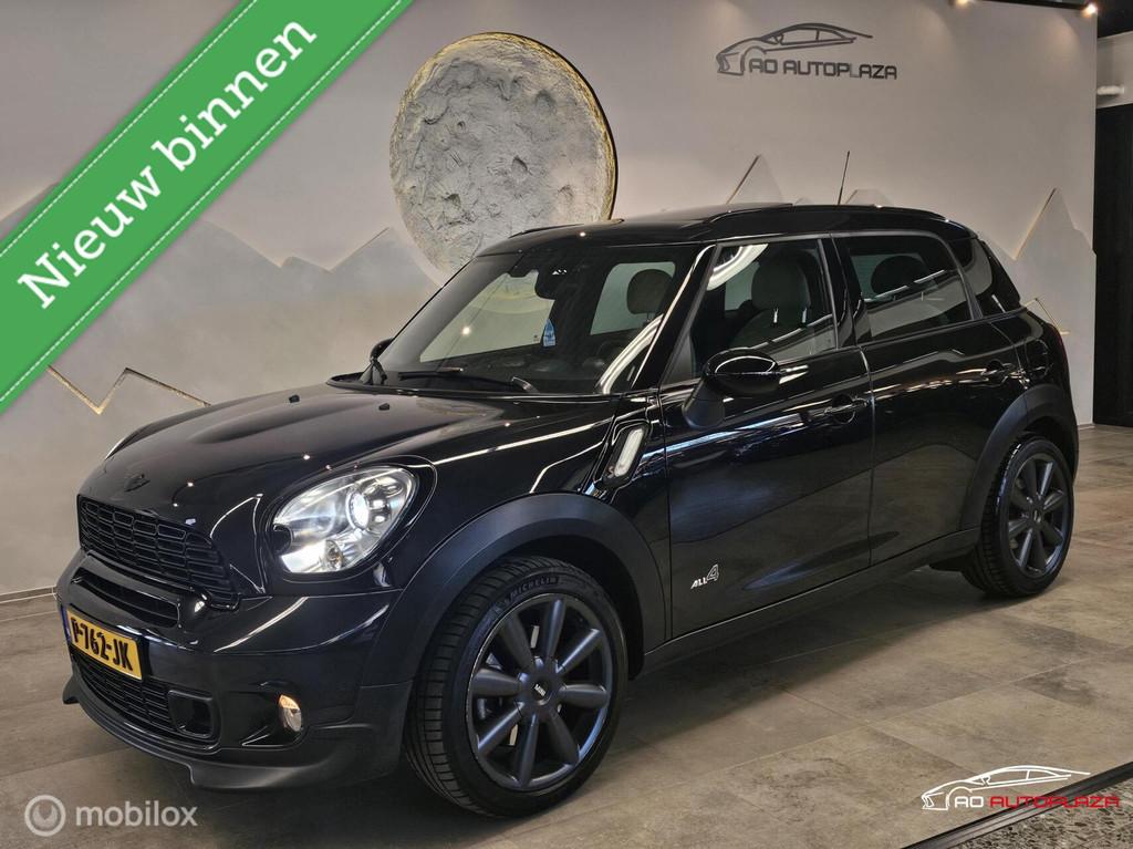 Mini Countryman 1.6 Cooper S ALL4 Chili Panorama/Leder/Navig, Euro 5, 1380 kg, Zwart, Leder