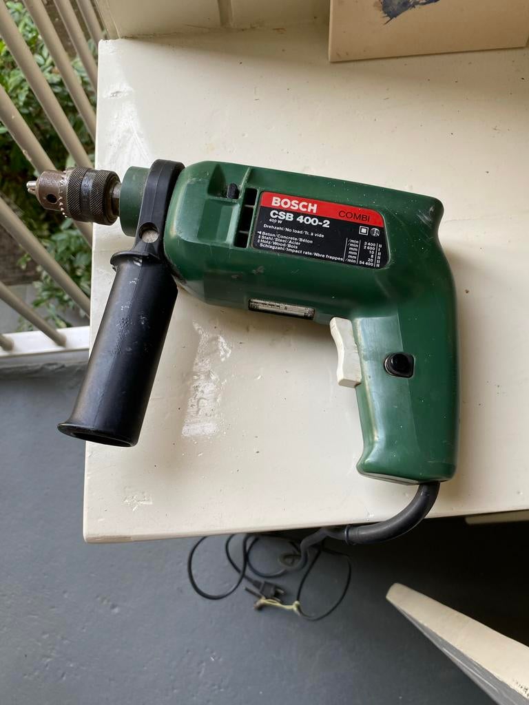 Bosch Klopboormachine CSB 400-2 - Vintage Combi Boor, Boormachine, Gebruikt, Ophalen of Verzenden, Klopboormechanisme