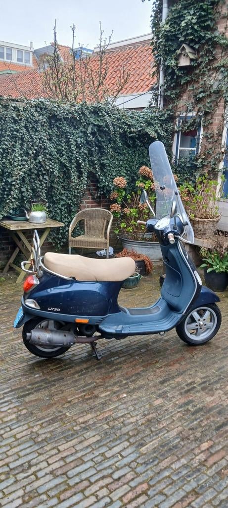 Vespa LX 50 - Blauw, Fietsen en Brommers, Brommers | Vespa, Gebruikt, Overige modellen, Ophalen