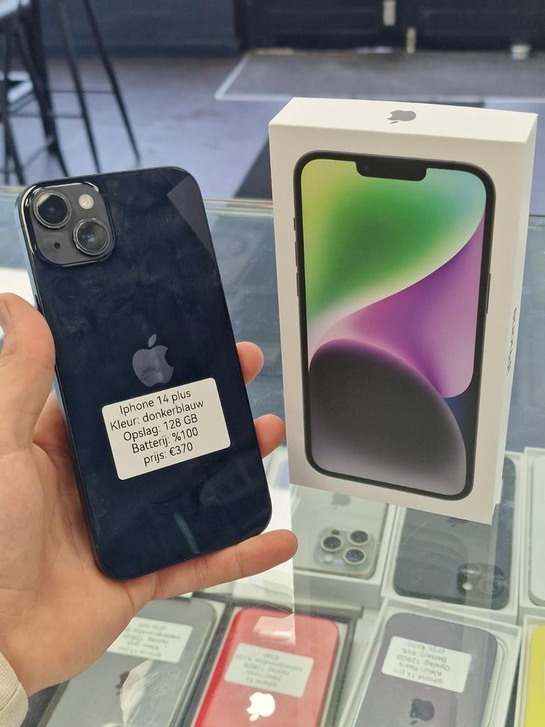 Iphone 14 plus.  128 GB.   2 jaar garantie, 128 GB, IPhone 14 Plus, Zwart, Ophalen of Verzenden