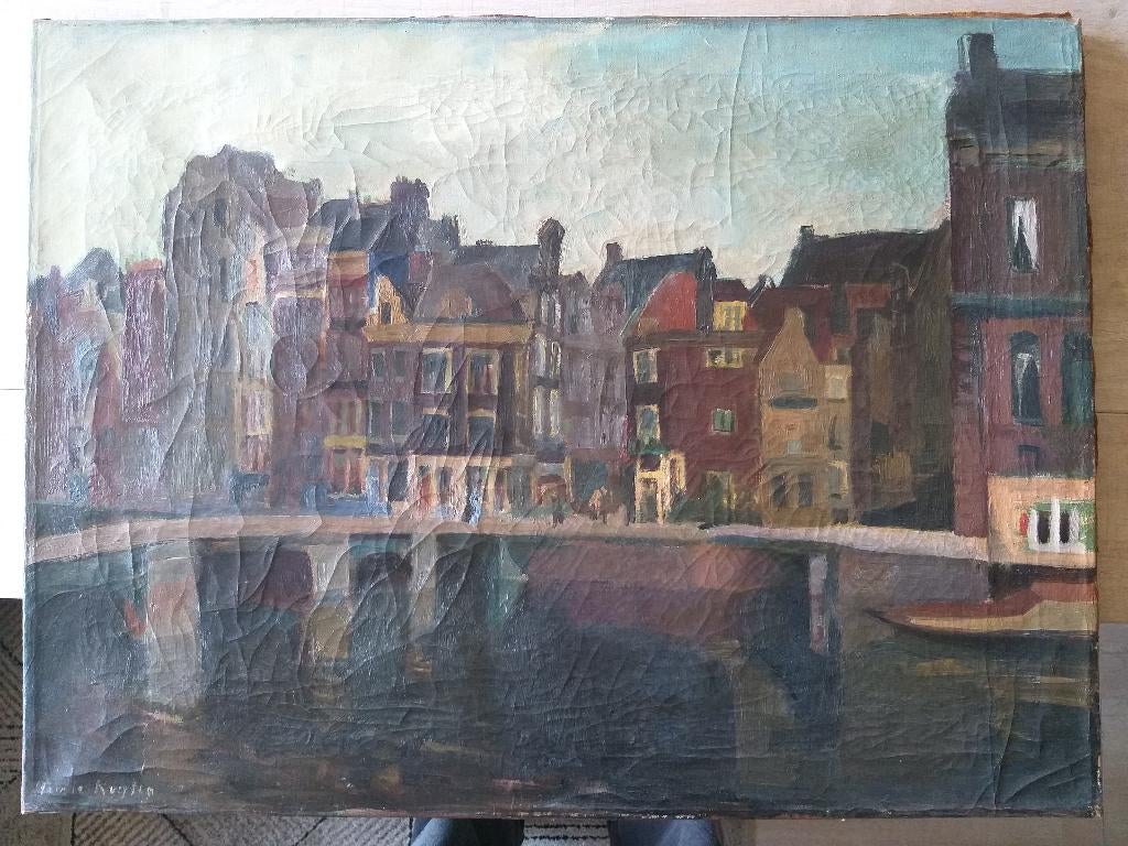 schilderij Harrie Kuyten Rokin, Ophalen