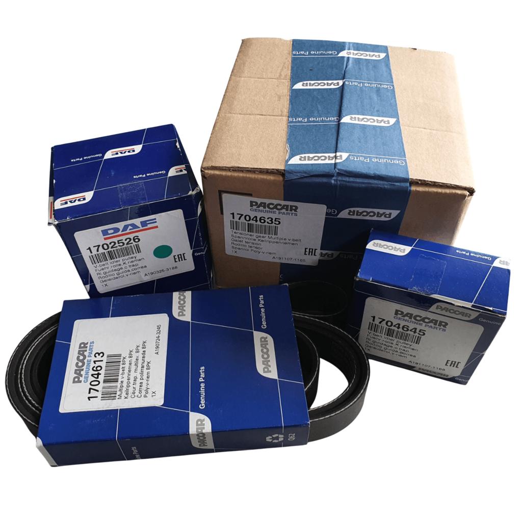 DAF SPANROL MET POLY-V RIEMSET 8-RIB (8PK) | 1706837, -, -, Nieuw, Motor en Toebehoren