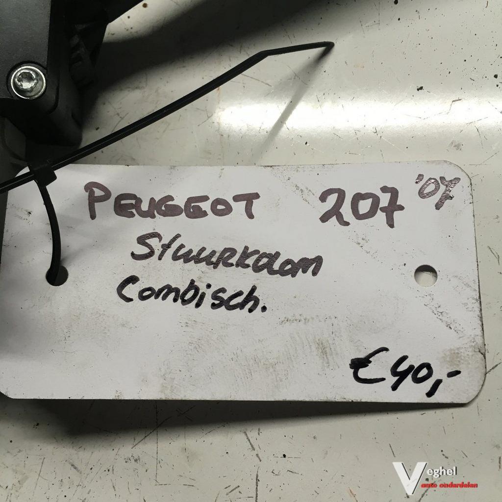 Peugeot 207  2007 Stuurkolom Combischakelaar  96630732XT, Gebruikt, -, -, Ophalen of Verzenden