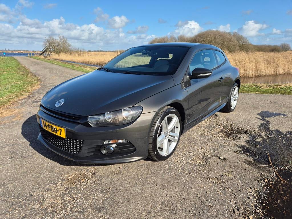 Volkswagen Scirocco 1.4 TSI 90KW '11 Grijs R-line NAP 2e EIG, Auto's, Voorwielaandrijving, Euro 5, Stof, Zwart