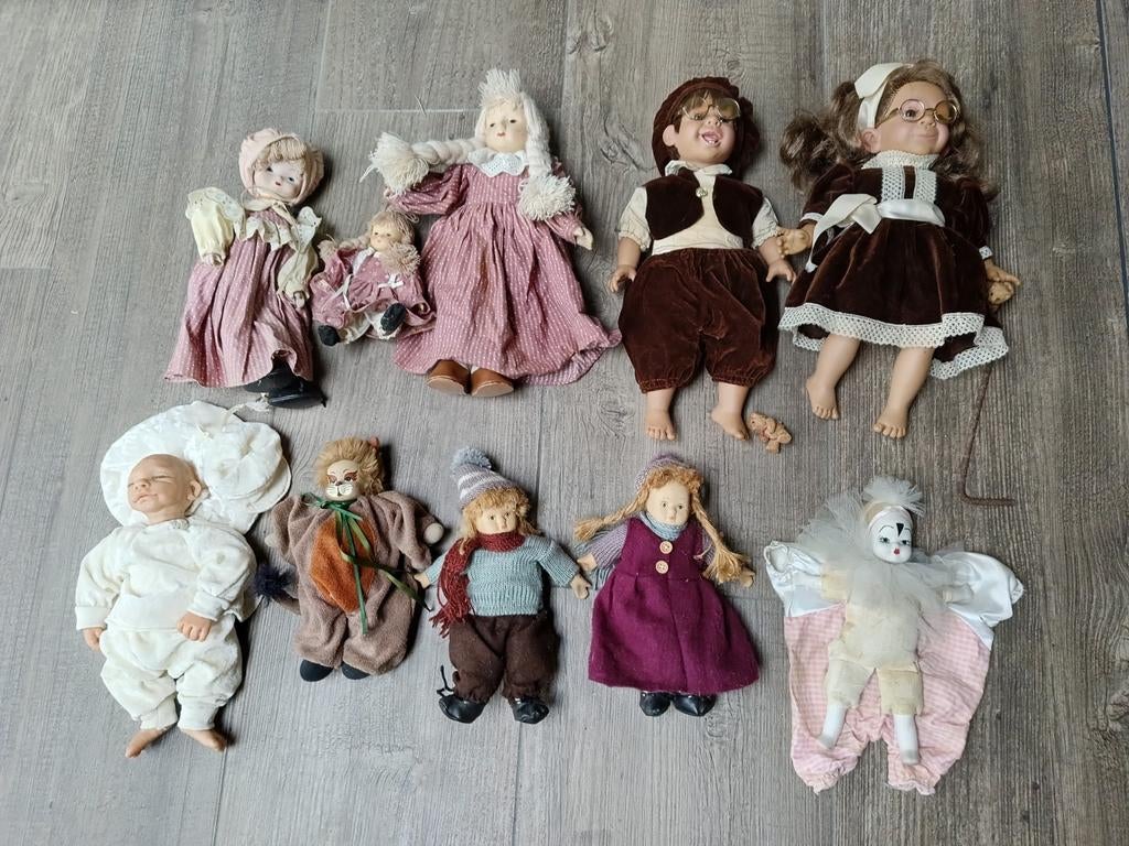 Antieke en vintage poppen verzameling, Verzamelen, Poppen, Ophalen of Verzenden, Gebruikt