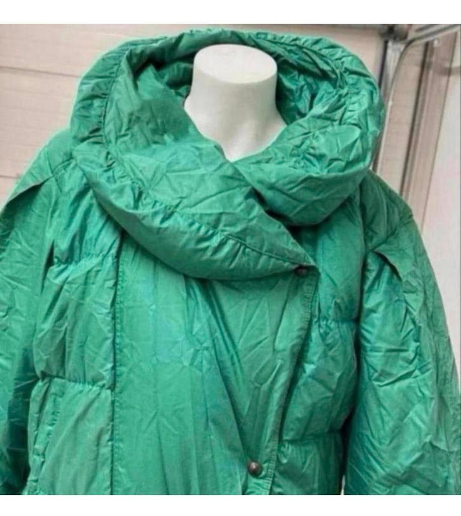 Vintage Lotharius Paris Donsjas jas dames M bijzondere kraag, Maat 38/40 (M), Ophalen of Verzenden, Zo goed als nieuw, H