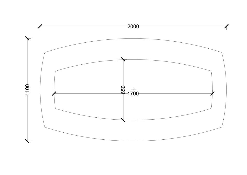 Marmeren tafel, Italiaans Calacatta Oro, Saarinen, Rechthoekig, Nieuw, 200 cm of meer, 50 tot 100 cm