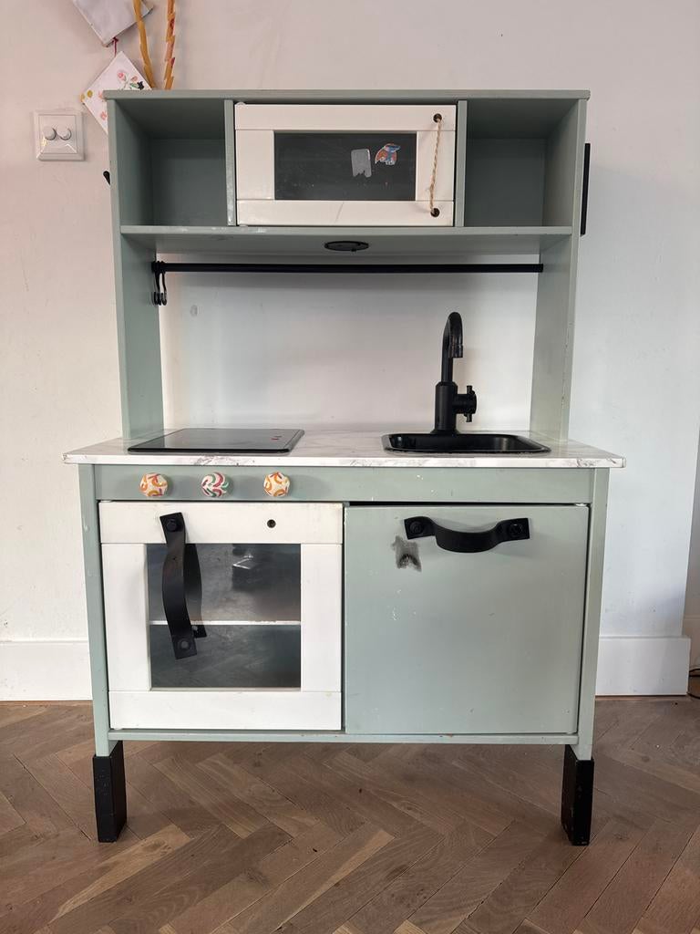 Ikea speelkeuken met make-over (handgrepen te vervangen), Ophalen, Gebruikt, Hout, Speelkeuken