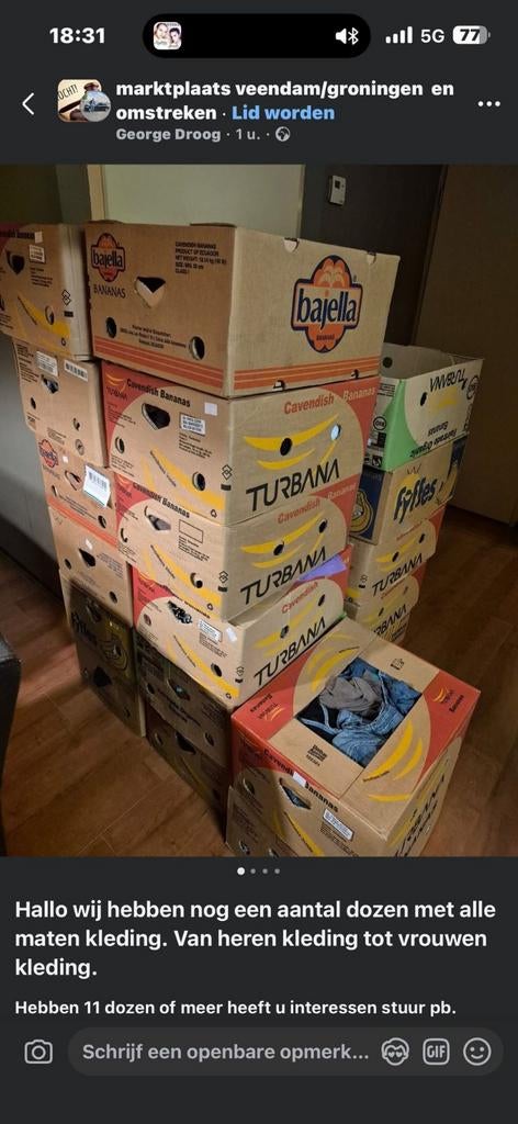 Dames kleding, Ophalen