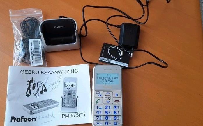 Profoon PM-515(T) seniorentelefoon. Inclusief oplader, Ophalen of Verzenden, Geen camera
