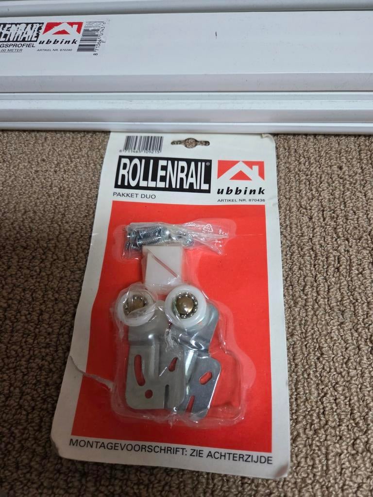 Rollenrail schuifdeurwieltjes - Zo goed als nieuw, Ophalen of Verzenden, Zo goed als nieuw, Overige materialen, Overige typen