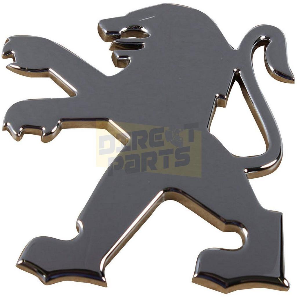Peugeot 206 embleem logo ''Leeuw'' achterklep Origineel! 781, -, Verzenden, -, Nieuw