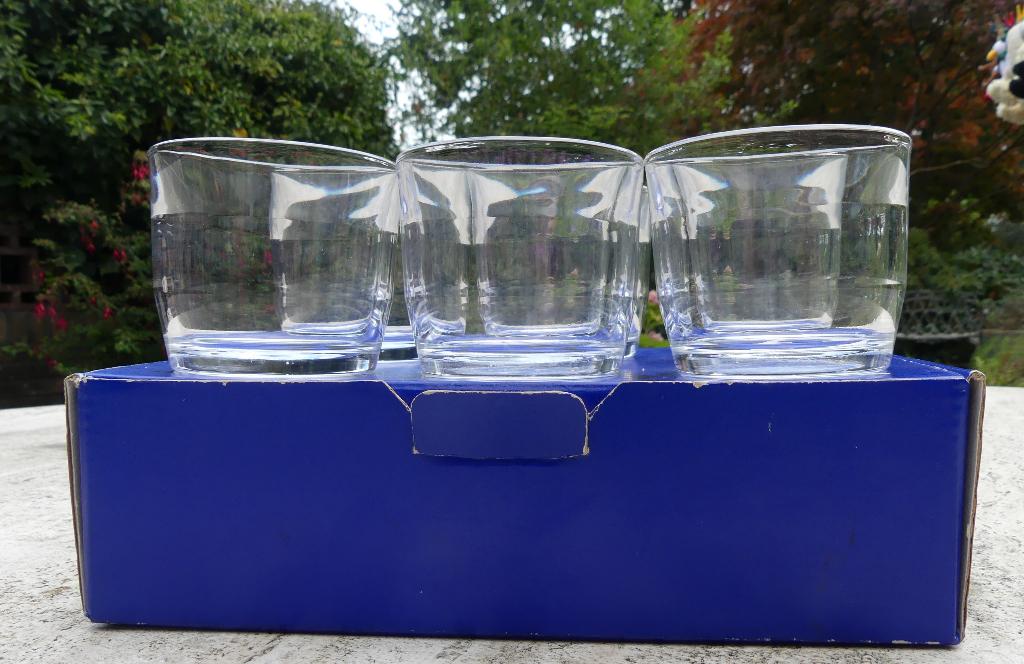 Nieuwe Arabia Wartsila Prisma Glas Set 6 Glazen in de doos, Glas of Glazen, Nieuw, Ophalen of Verzenden, Glas