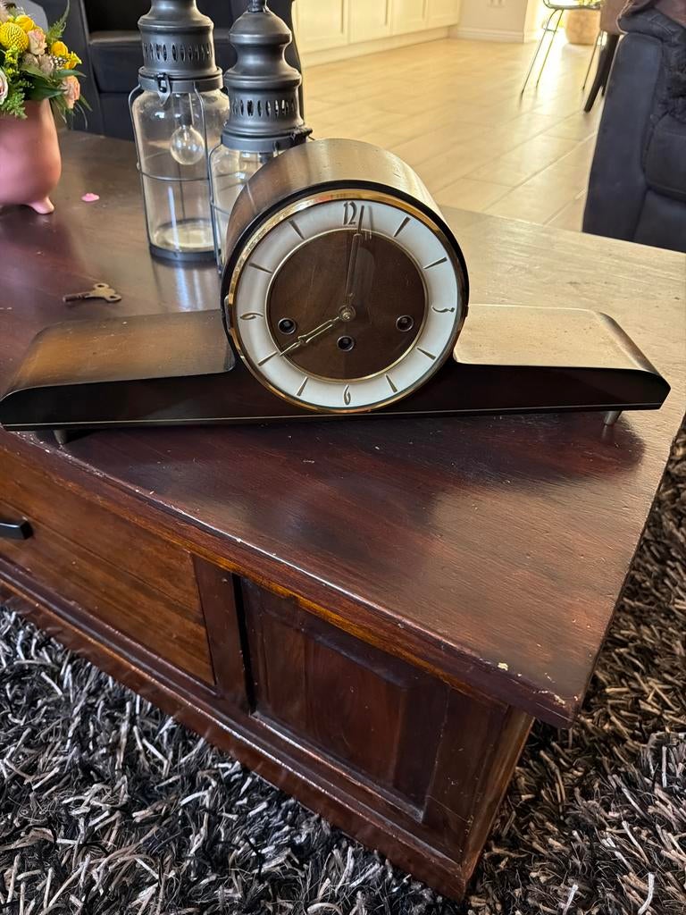 Brocante Westminster pendule tafelklok, Ophalen of Verzenden