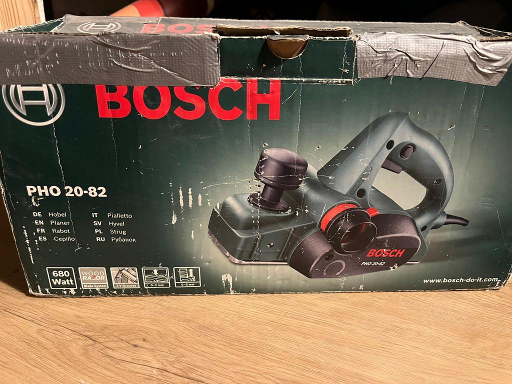 Bosch PHO 20-82 elektrische schaafmachine, Ophalen of Verzenden, Gebruikt, Elektrisch, Overige soorten