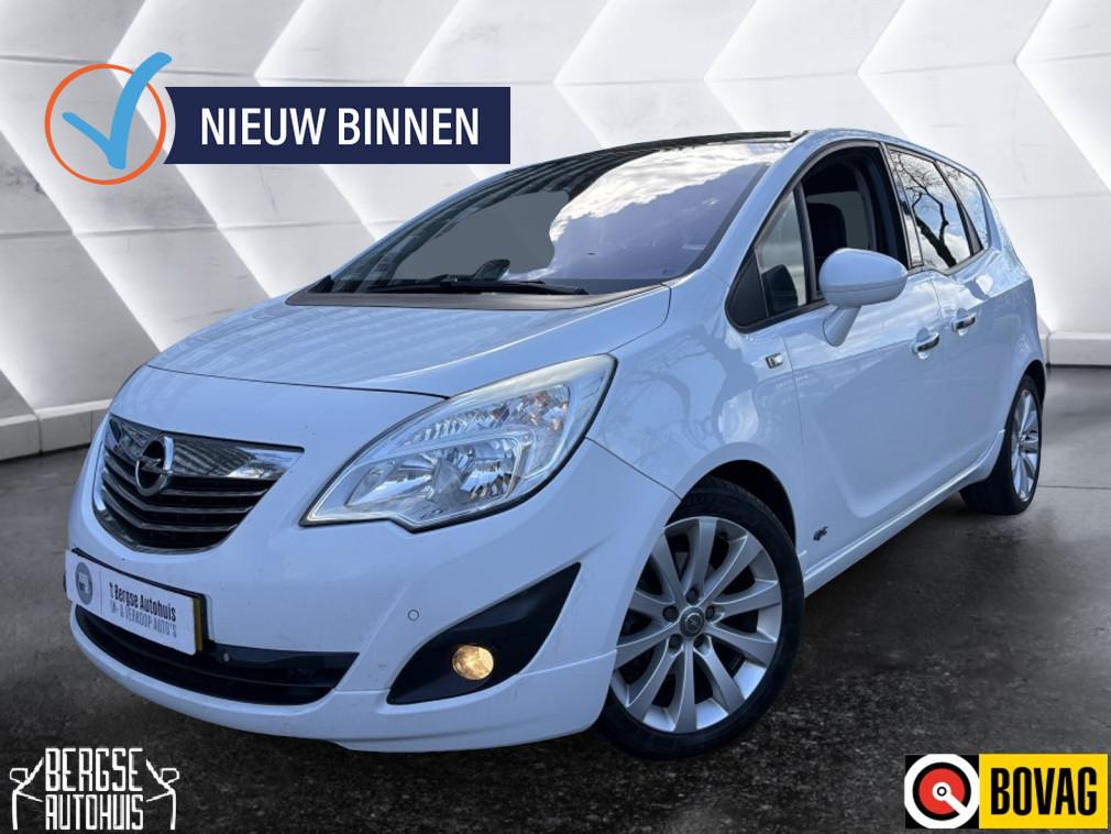 Opel Meriva 1.4 Turbo Cosmo OPC AUT. Cruise Ecc Lmv Nap, Automaat, Gebruikt, 4 cilinders, Leder en Stof