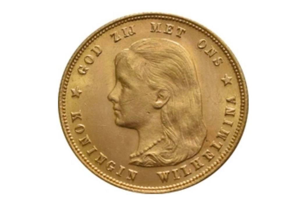 Gouden tientje 1897 - Wilhelmina, Postzegels en Munten, Munten | Nederland, Ophalen, Koningin Wilhelmina, 10 gulden